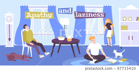 Apathy And Laziness Flat Poster Apathy And Laziness Flat Poster 97715410