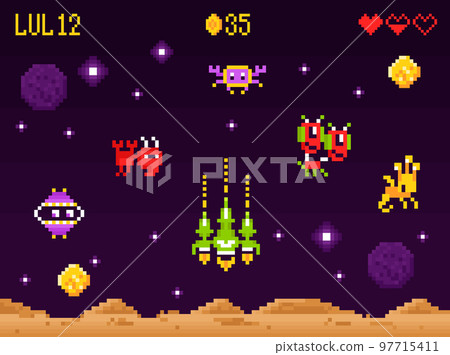 Arcade Game Interface Composition Arcade Game Interface Composition 97715411