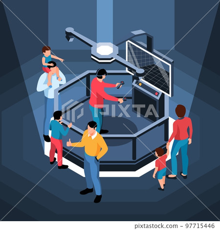 Virtual Reality Illustration 97715446