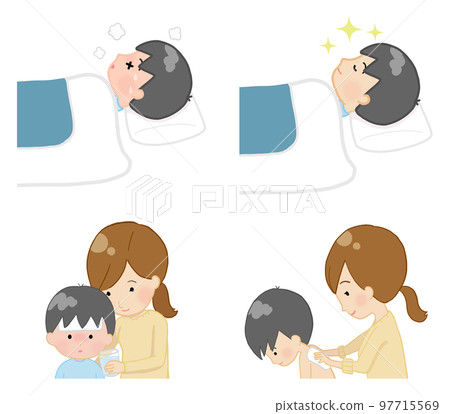 孩子睡眠時身體狀況不佳及對策（發燒） 97715569