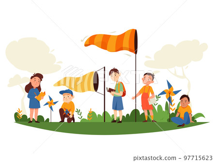 Wind Vane Kids Composition 97715623
