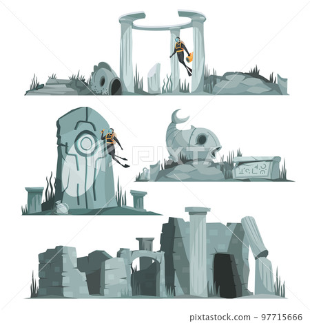 Atlantis Isolated Compositions Set Atlantis Isolated Compositions Set 97715666