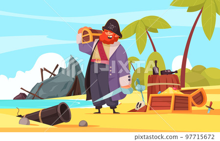 Pirates Treasure Island Composition Pirates Treasure Island Composition 97715672