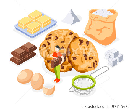 Bakery Isometric Icons Bakery Isometric Icons 97715673