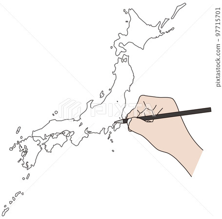 用筆劃出日本地圖 Point Tokyo 用筆劃出日本地圖 Point Tokyo 97715701