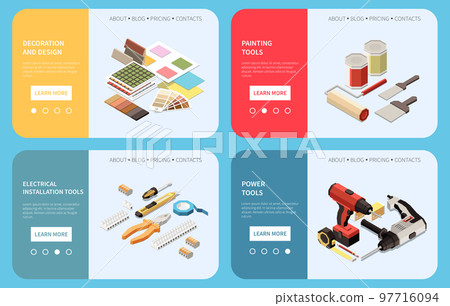 Renovation Isometric Banners 97716094