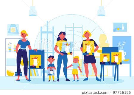 Creative Artist Professions Background Creative Artist Professions Background 97716196