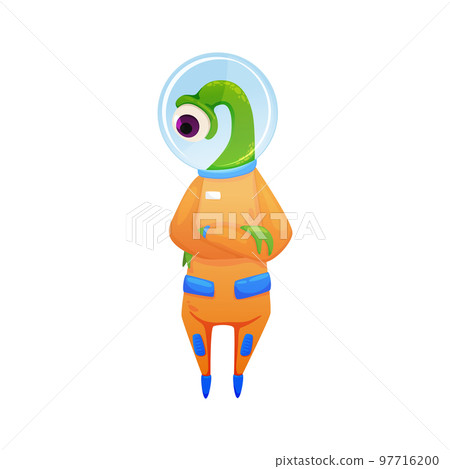 Alien Cartoon Illustration Alien Cartoon Illustration 97716200