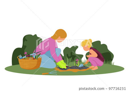 Gardening Flat Composition 97716231