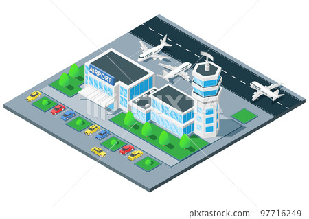 Airport Exterior Isometric View 97716249
