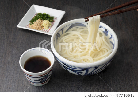 Udon noodle with fried noodles Udon noodle with fried noodles 97716613