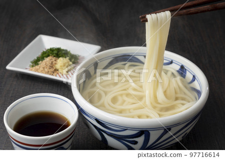 Udon noodle with fried noodles Udon noodle with fried noodles 97716614