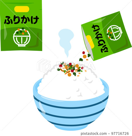 獨立包裝的風松和米飯 97716726