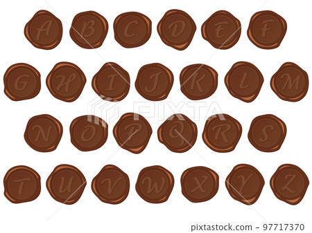 巧克力密封郵票字母集 97717370