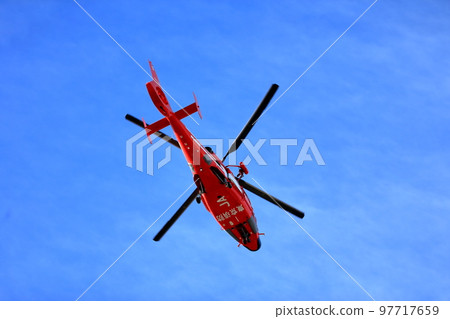 Fire rescue helicopter image Fire rescue helicopter image 97717659