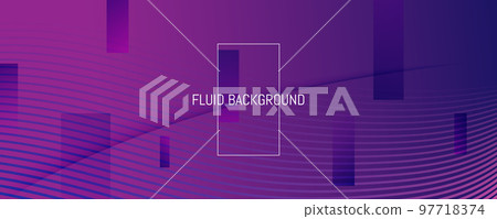 Dynamic Wave Landing Page. 3d Fluid Lines. Curve Geometric Movement. Creative Banner. Vector Dynamic Waves. Modern Minimal Elements. Futuristic Illustration. Flow Dynamic Wave Shapes. 97718374