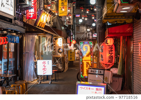 《Tokyo》In front of Akabane station, a nostalgic bar district 97718516