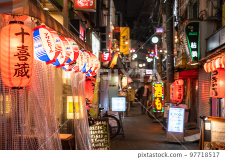 《Tokyo》In front of Akabane station, a nostalgic bar district 《Tokyo》In front of Akabane station, a nostalgic bar district 97718517