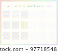 Rainbow seamless pattern set 97718548