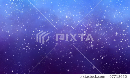 手繪水彩星空波光粼粼的背景 97718650