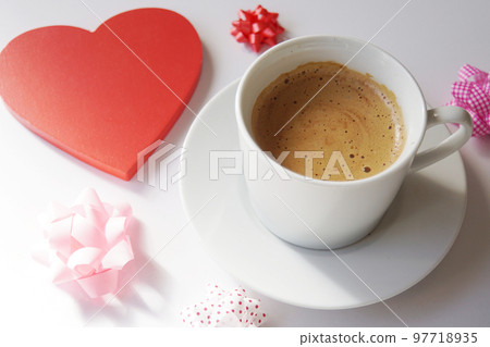 拿鐵咖啡和紅心 拿鐵咖啡和紅心 97718935