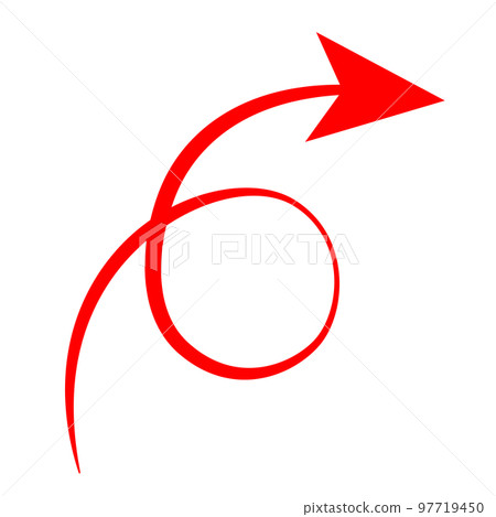 An arrow that rotates once 97719450