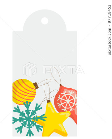 christmas sale tag stickers , winter holiday label vector illustration isolated on white. New year and xmas season design paper card christmas sale tag stickers , winter holiday label vector illustration isolated on white. New year and xmas season design paper card 97719452