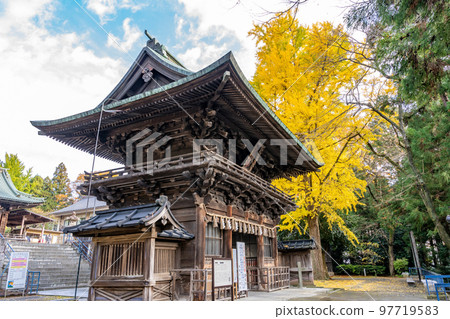 Sendai Toshogu Shrine Zuishinmon Plaque Ginkgo 97719583