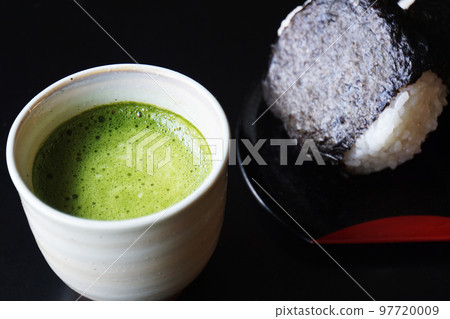 matcha green tea and rice balls matcha green tea and rice balls 97720009