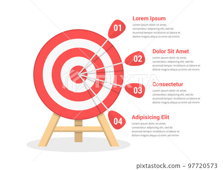 Target with Four Arrows Target with Four Arrows 97720573