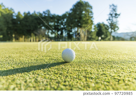 Golf course green with beautiful grass Golf course green with beautiful grass 97720985