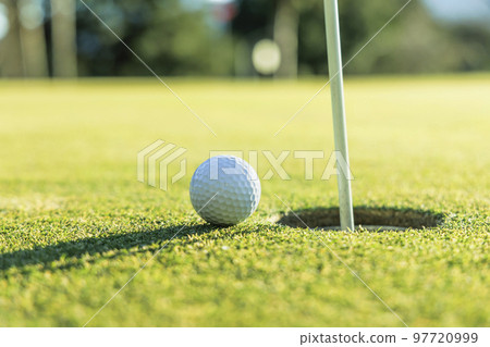 Golf course green with beautiful grass Golf course green with beautiful grass 97720999