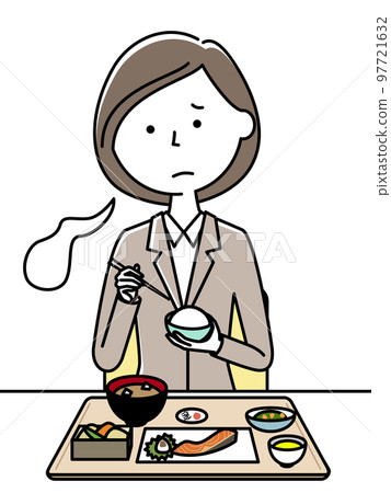 食慾不振的西裝的女人 97721632