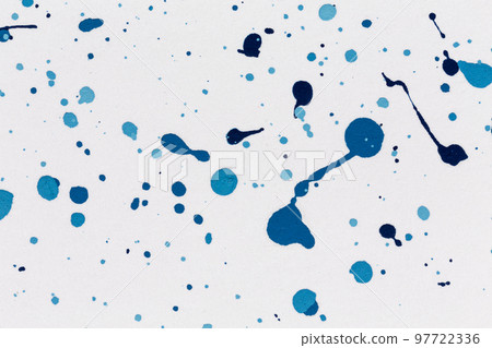 Blue paint drops texture background blue color Blue paint drops texture background blue color 97722336