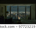 Night view from a high-rise hotel room 97723219