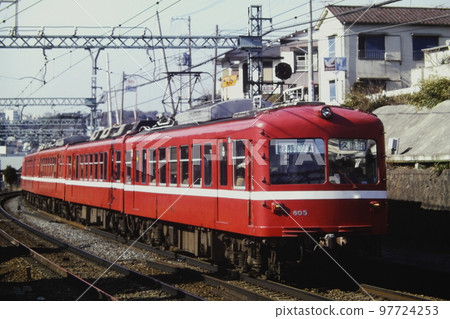 Keikyu/former 600 type express (1306A), 605~/613~, Kamiooka → Byobugaura, February 7, 1982, KR Keikyu/former 600 type express (1306A), 605~/613~, Kamiooka → Byobugaura, February 7, 1982, KR 97724253