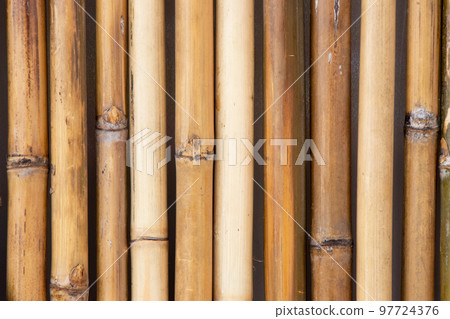 Grunge yellow bamboo plate textured background for decoration with copy space Grunge yellow bamboo plate textured background for decoration with copy space 97724376