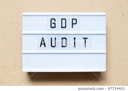 Lightbox with word GDP (Good distribution practice) audit on wood background Lightbox with word GDP (Good distribution practice) audit on wood background 97724401
