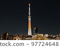 skytree tower, night scape, night scene 97724648
