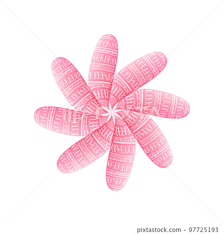 Abstract template pattern. Floral ethnic doodle shape. Element for design. Abstract template pattern. Floral ethnic doodle shape. Element for design. 97725193