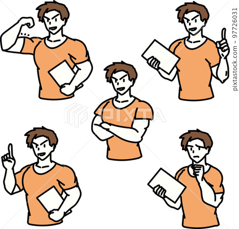Gym trainer _ summary _ facial expression _ pose Gym trainer _ summary _ facial expression _ pose 97726031