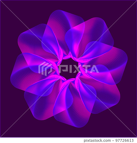 Abstract floral shape on colorful background. Abstract floral shape on colorful background. 97726613