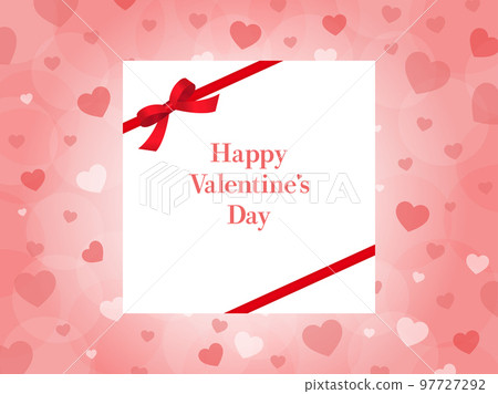 Valentine image ribbon frame 97727292