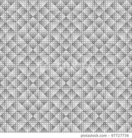 Geometric pattern of black figures on a white background.RAY method 97727736