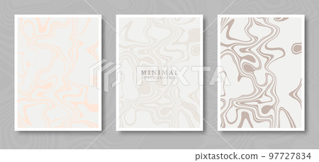 Modern cover design set. Abstract wavy line pattern.Creative collection for business background, brochure template, booklet, flyer. Modern cover design set. Abstract wavy line pattern.Creative collection for business background, brochure template, booklet, flyer. 97727834