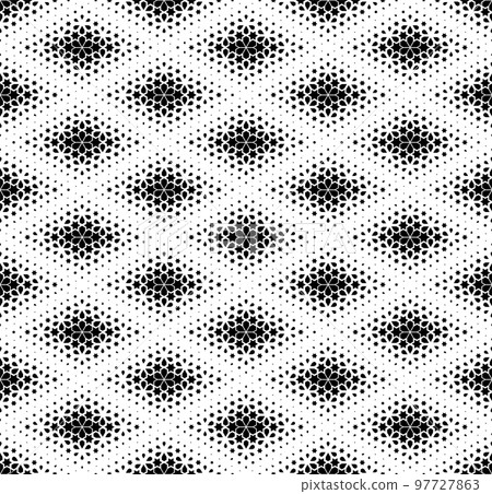 Geometric pattern of black figures on a white background. Seamless.SCALE method Geometric pattern of black figures on a white background. Seamless.SCALE method 97727863