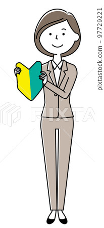 Beginner mark and woman in suit Beginner mark and woman in suit 97729221