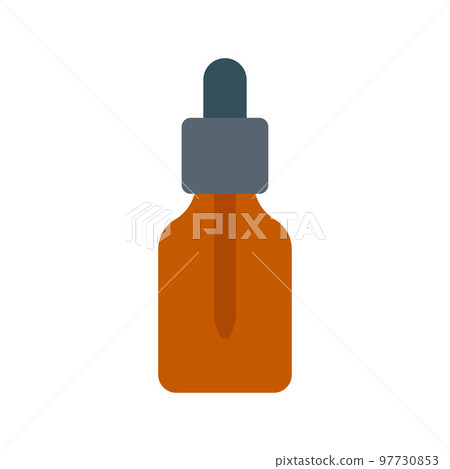 Dropper bottle icon. Beauty essence, serum or essential oil. 97730853