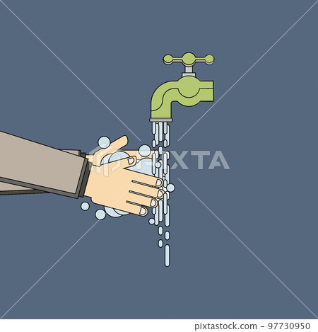 Wash your hands with soap suds. For personal hygiene, to prevent flu and coronavirus. Thorough hand washing to kill bacteria and viruses Wash your hands with soap suds. For personal hygiene, to prevent flu and coronavirus. Thorough hand washing to kill bacteria and viruses 97730950