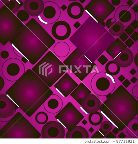 Panton next year, magenta, neon geometric shapes, background 97731921